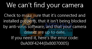 수정:Windows 10에서 카메라 오류를 찾을 수 없음 