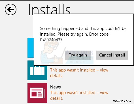 Windows 10 스토어 오류 코드 0x80240437을 수정하는 방법 
