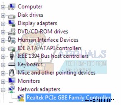  Realtek PCIe GBE 제품군 컨트롤러 어댑터에 드라이버 또는 하드웨어 관련 문제가 발생했습니다 를 수정하는 방법 