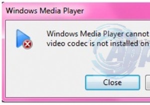 FIX:Windows Media Player에서 .mov 파일을 재생할 수 없음 