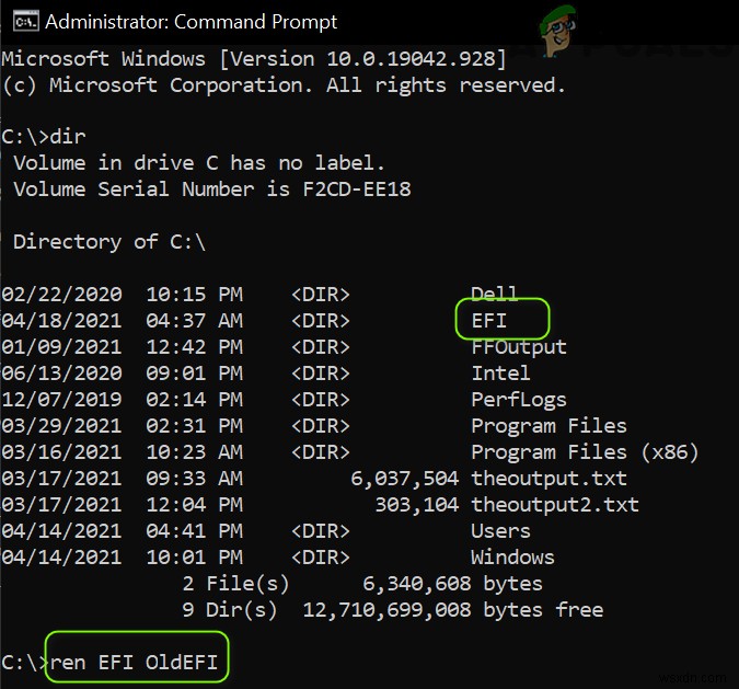 FIX:Winload.EFI 오류 / 0xc0000001 수정 단계 