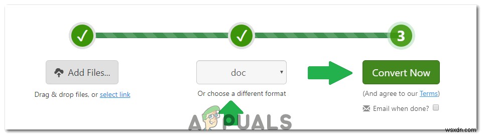 방법:페이지 파일을 Doc 또는 DOCX로 변환 