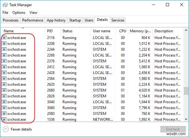 svchost.exe(netsvcs)로 높은 CPU 및 RAM 사용량을 수정하는 방법 