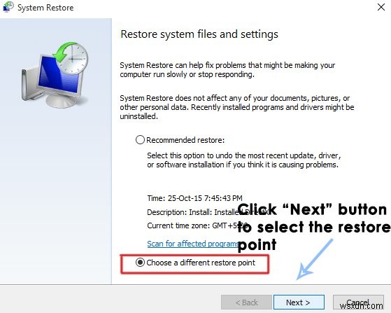 방법:Windows 10에서 시스템 복원 구성 