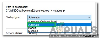 수정:Windows 서비스에 연결하지 못했습니다. 