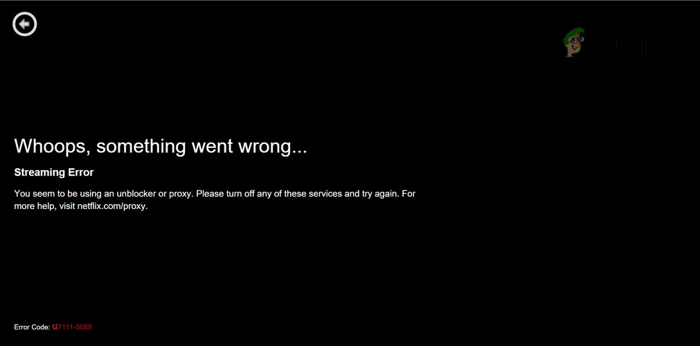 Netflix 오류 코드 U7111-5059를 수정하는 방법? 