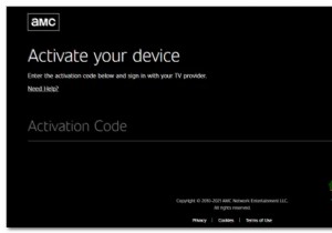 Apple TV, Android TV, Roku 및 Firestick에서 AMC 활성화 