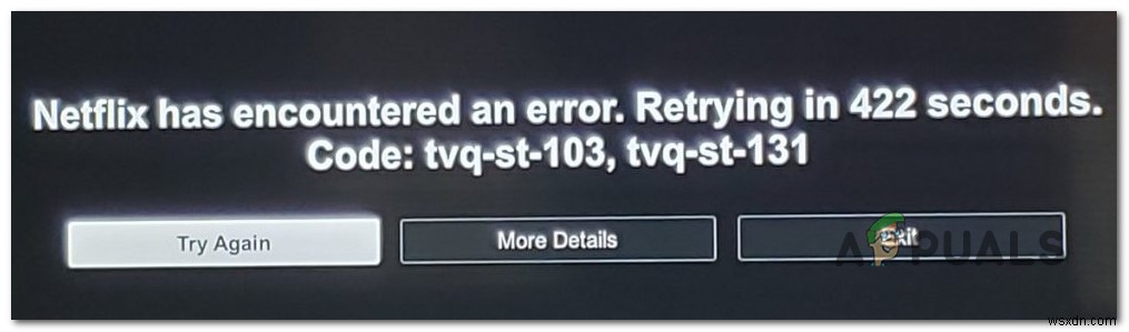 오류 코드 Netflix 오류 코드 TVQ-ST-131을 수정하는 방법 