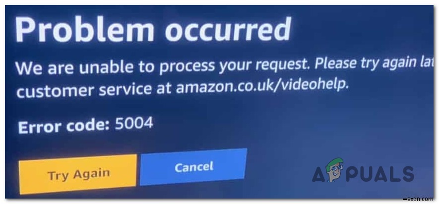  Amazon 오류 코드 5004 를 수정하는 방법 