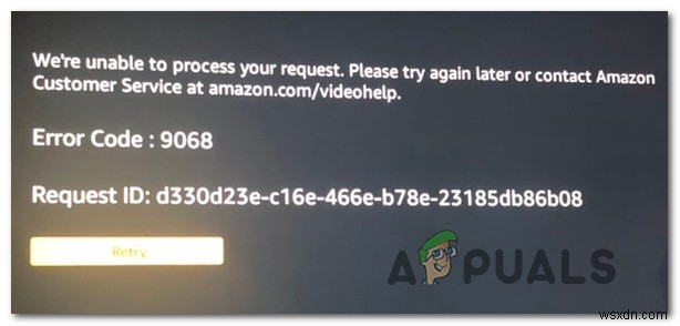 Amazon Prime 오류 코드 9068 수정 방법