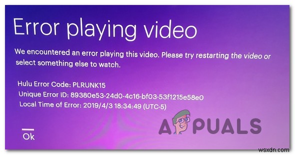 Hulu 오류 코드 PLRUNK15 및 PLAREQ17을 수정하는 방법 