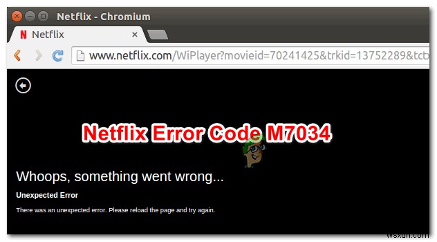 Netflix 오류 코드 M7034를 수정하는 방법 