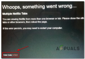 Netflix 오류 코드 H7020을 수정하는 방법? 