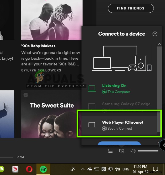 수정:Spotify 웹 플레이어가 재생되지 않음 