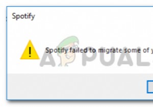 수정:Spotify가 일부 데이터를 마이그레이션하지 못했습니다. 