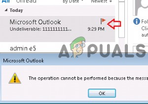 Microsoft Outlook  메시지가 변경되어 작업을 수행할 수 없습니다  오류 해결 방법