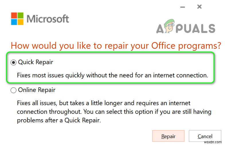 수정:Microsoft Outlook에서  메시지가 변경되었기 때문에 작업을 수행할 수 없습니다  