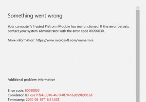 [해결] Windows 10 Outlook TPM(신뢰할 수 있는 플랫폼 모듈) 오류 코드 80090030 수정 방법