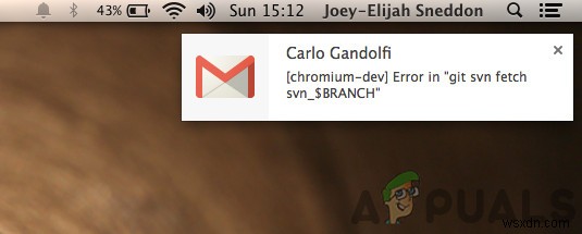 수정:Gmail 알림이 작동하지 않음