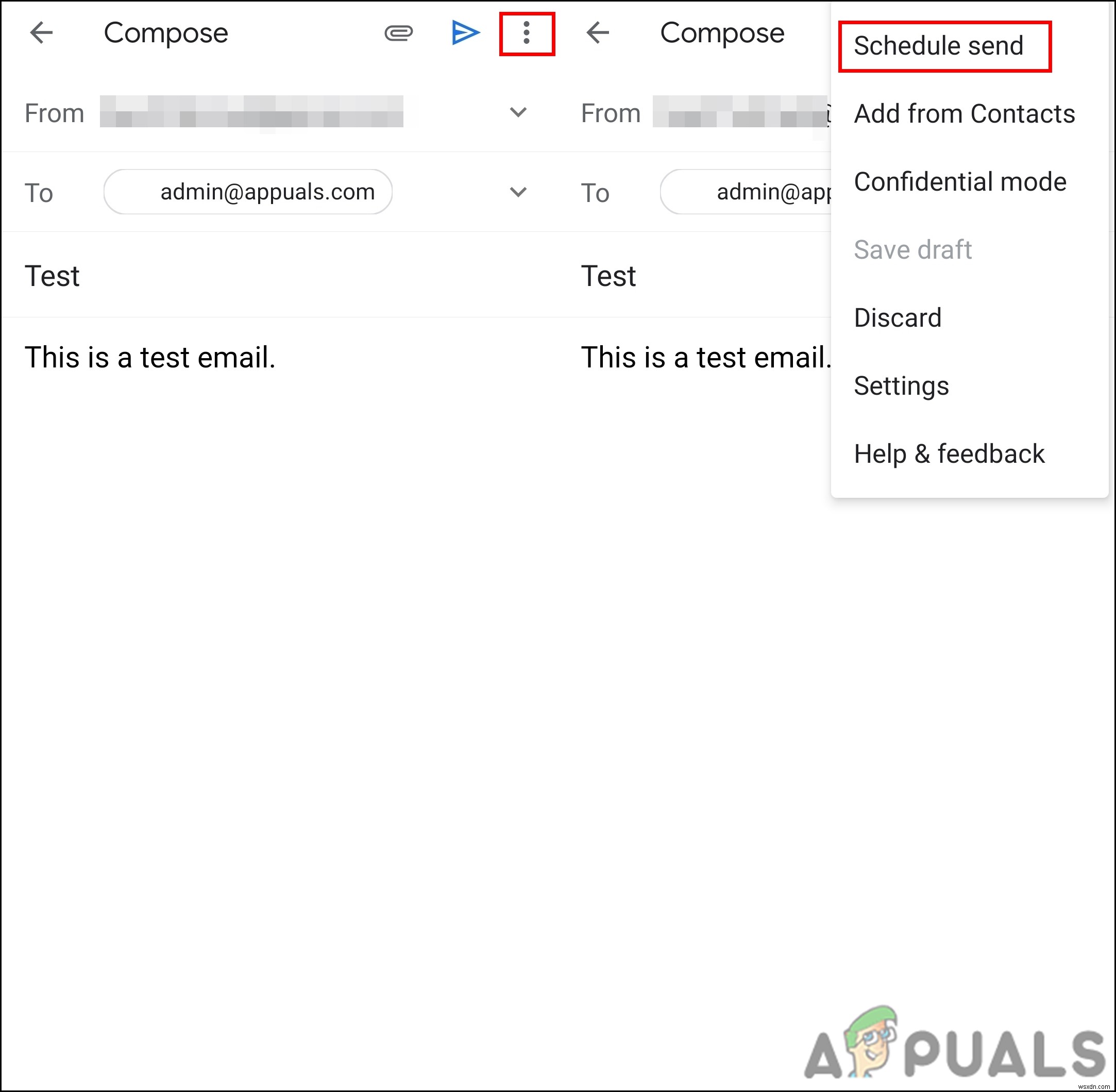 Gmail에서 이메일 보내기를 예약하는 방법은 무엇입니까? 