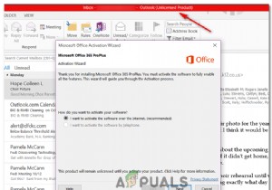 Outlook  무허가 제품  오류를 수정하는 방법? 