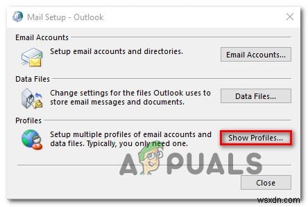 수정:Outlook 오류 코드 0x8004011D 