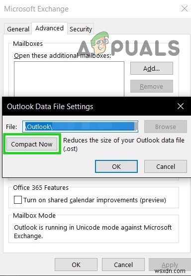 수정:Outlook 오류 0x8004060c 