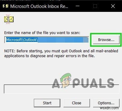 수정:Outlook 오류 0x8004060c 