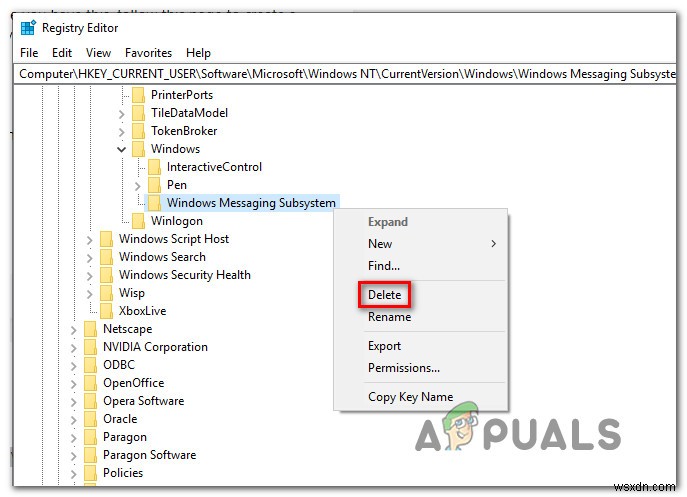 수정:이 Outlook 데이터 파일을 삭제할 수 없습니다. 