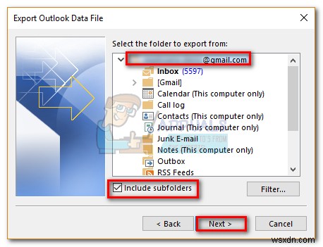 Outlook 2016, 2013, 2010을 백업하는 방법 