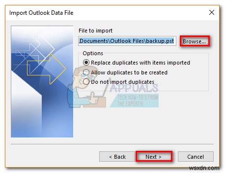 Outlook 2016, 2013, 2010을 백업하는 방법 