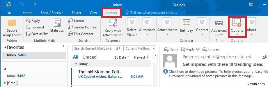 Outlook의 기본 첨부 파일 크기 제한을 늘리는 방법 