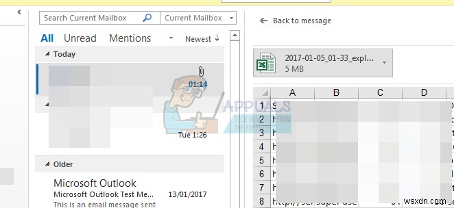 수정:Excel 파일을 미리 볼 때 Outlook 2016이 멈춤 