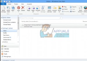 Windows 10에서 Windows Live 메일의 글꼴 크기를 변경하는 방법