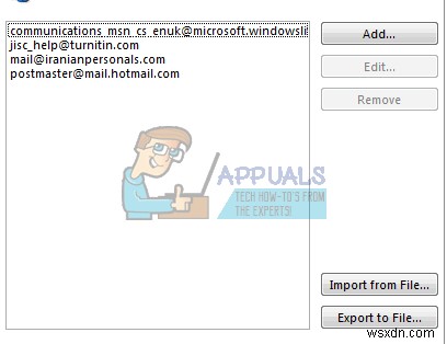 Outlook 2016에서 이메일을 정크 또는 스팸 폴더로 옮기지 못하도록 하는 방법