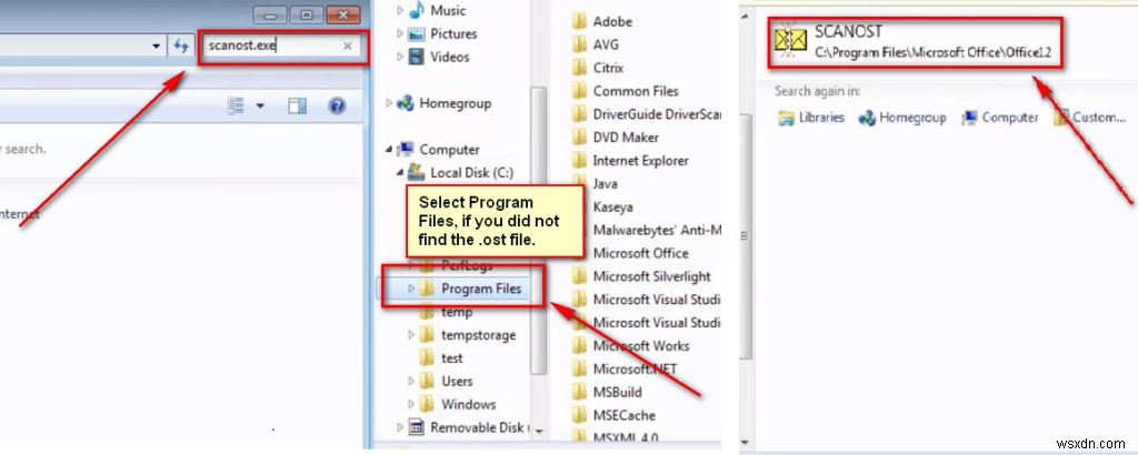 Fix:기본 이메일 폴더를 열 수 없습니다. 정보 저장소를 열 수 없습니다.