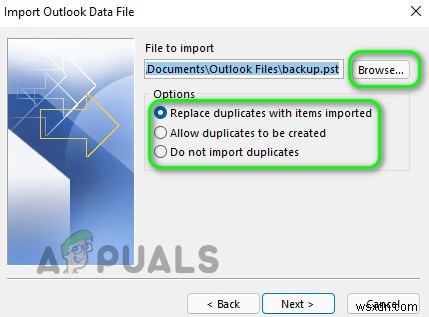 Windows에서  (0x8004010F) :Outlook 데이터 파일에 액세스할 수 없음 을 수정하는 방법은 무엇입니까? 