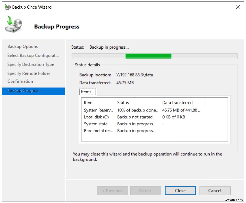 Windows Server 2019에서 백업 및 복원을 수행하는 방법 