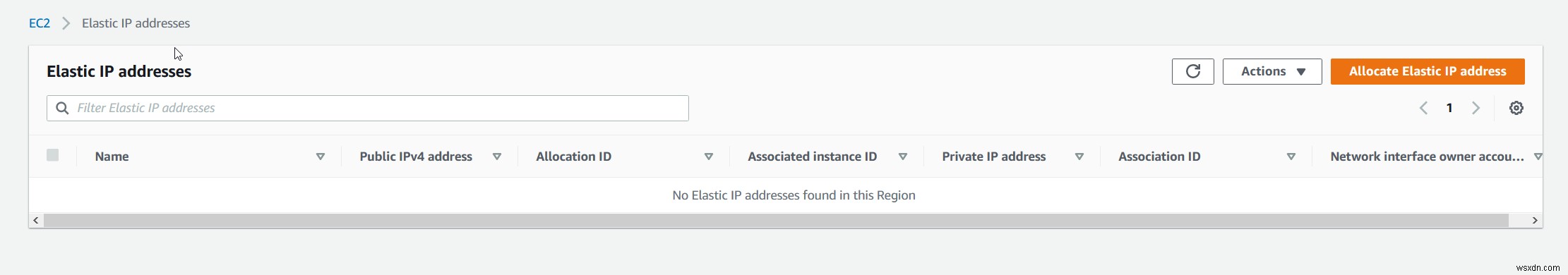 Amazon EC2 인스턴스에 탄력적 IP 주소를 할당하는 방법 