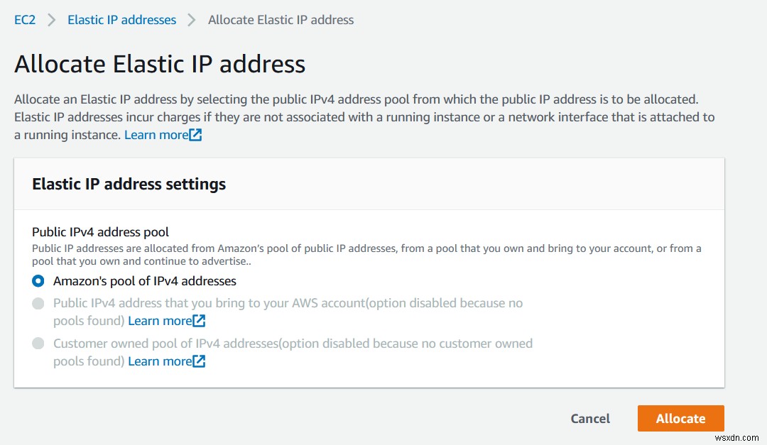 Amazon EC2 인스턴스에 탄력적 IP 주소를 할당하는 방법 