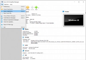 Oracle VM VirtualBox에서 VM 내보내기 및 가져오기