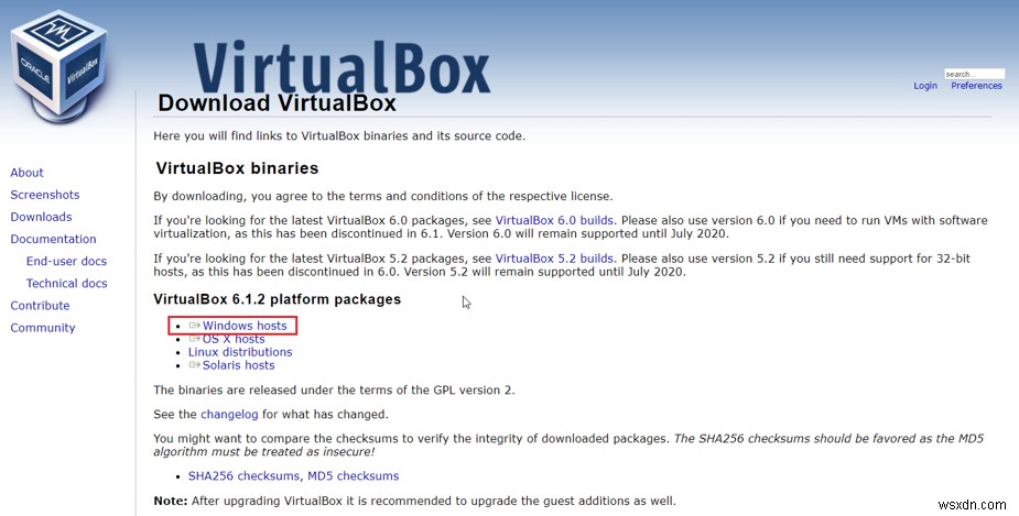 Windows 10에 Oracle VM VirtualBox를 설치하는 방법