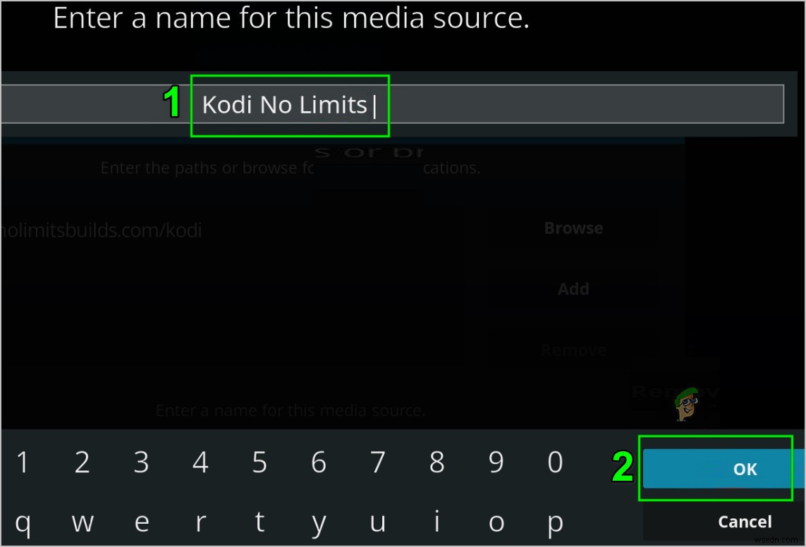 Kodi No Limit가 작동하지 않음 