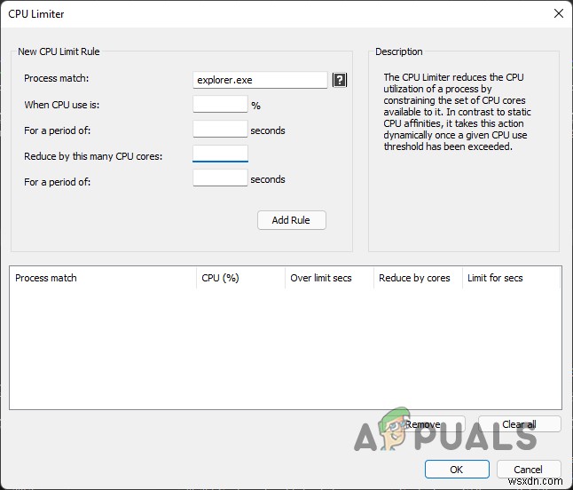 Windows에서 프로그램의 CPU 사용량을 제한하는 방법은 무엇입니까? 