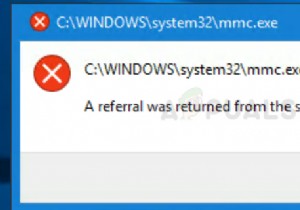 수정:Windows 7, 8 및 10의 서버 오류에서 참조가 반환되었습니다. 