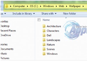 Windows 7, 8 및 10의 배경 화면 위치 