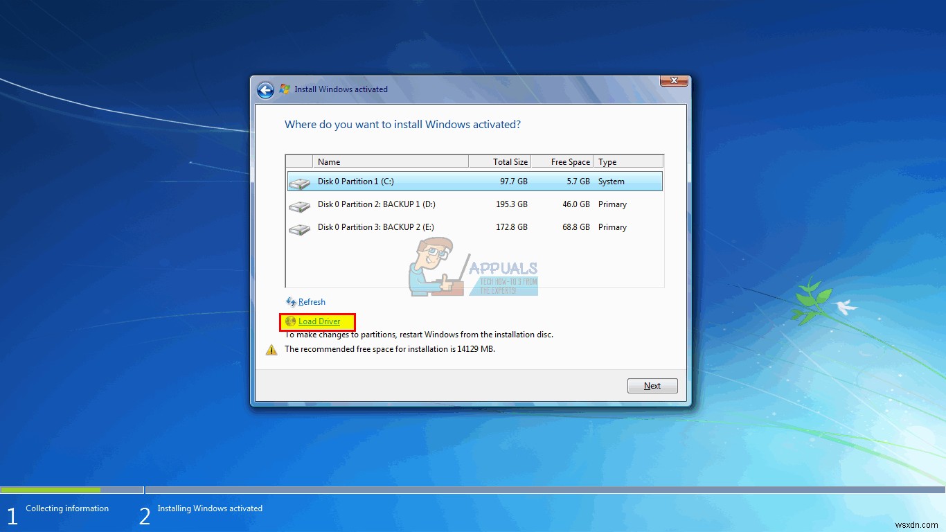 수정:Windows 7 설치 프로그램에서 하드 드라이브를 찾을 수 없음