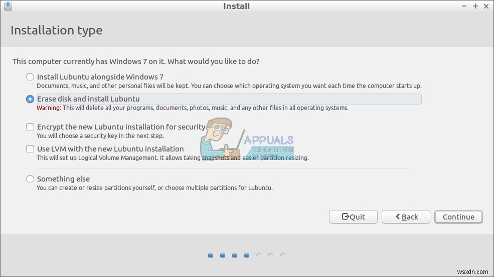 Windows 7을 완전히 제거하고 Ubuntu를 설치하는 방법