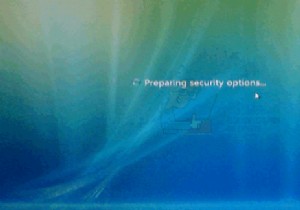 FIX:Windows 7에서  보안 옵션 준비 중 에서 멈춤