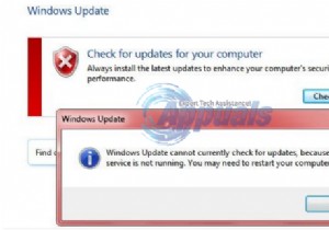 수정:Windows 7은 현재 업데이트를 확인할 수 없습니다. 